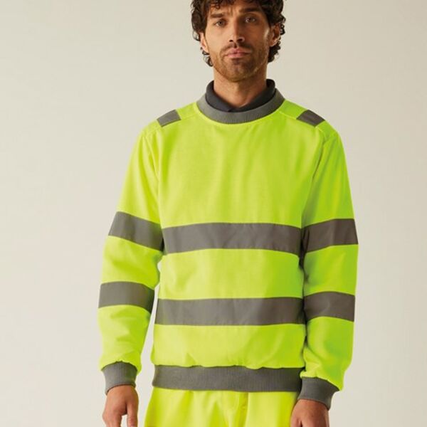 Regatta High Visibility Pro Contract Crew Neck Sweatshirt Thumbnail