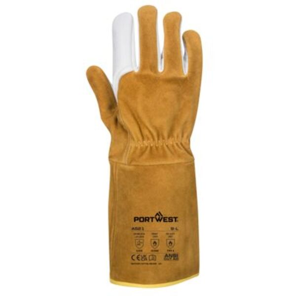 TIG Welders 220 Grain Leather Gauntlet  Thumbnail